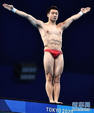 (금메달-38) 다이빙 남자 10m 플랫폼 결승서 중국 선수 1,2위 차지