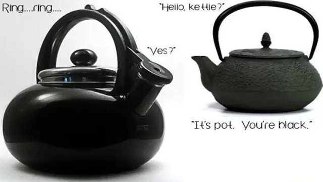 用中文说: "The Pot Calling the Kettle Black"