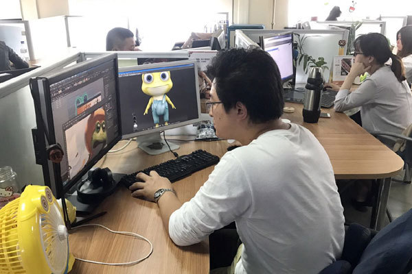 A photo of students at Jilin Animation Institute in northeast China. [Photo: China Plus]