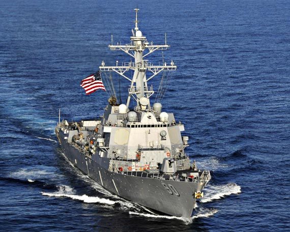 The U.S. navy missile destroyer Chafee [File photo: huanqiu.com]