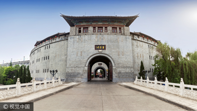 An ancient city gate in Luoyang, capital of China's first dynasty, the Xia (2070-1600 B.C.), in central China's Henan Province. [File photo: VCG]