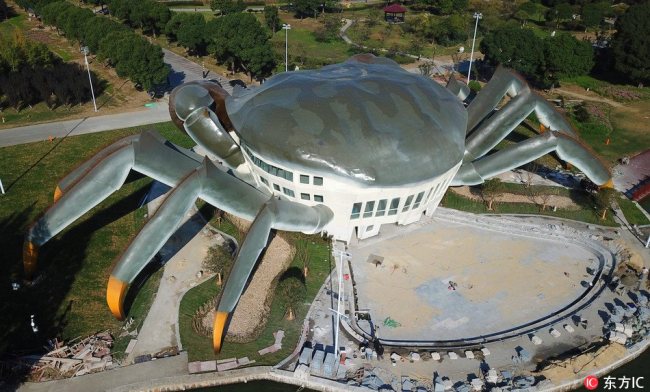 苏州现巨型大闸蟹建筑 Crab ecological pavilion to open 