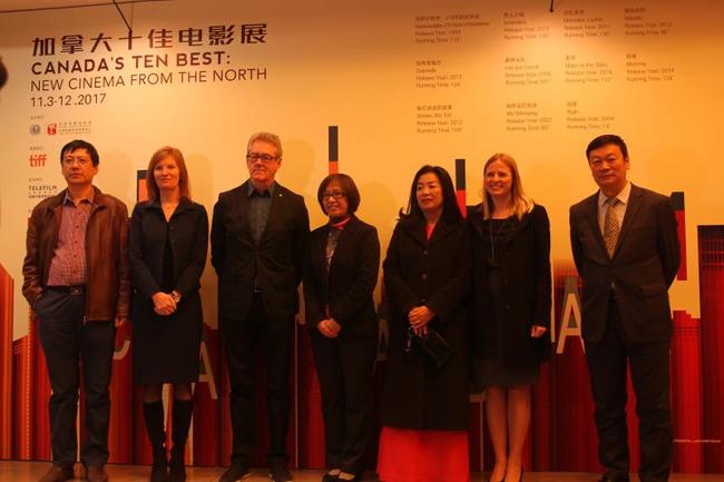 Toronto International Film Festival Director Piers Handling (third left) takes ten Canadian films to Beijing for a Canadian film exhibition. [Photo: China Plus]