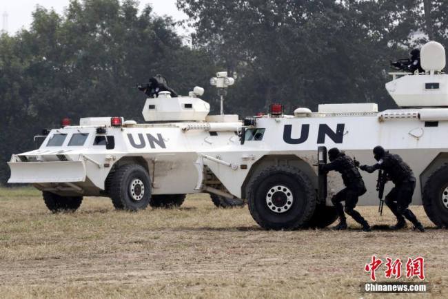 Tests conducted at the China Peacekeeping Police Training Center [Photo: Chinanews.com]