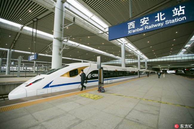 Xi'an-Chengdu high-speed railway is now fully 4G-ready following testing on November 22, 2017. [Photo: IC]