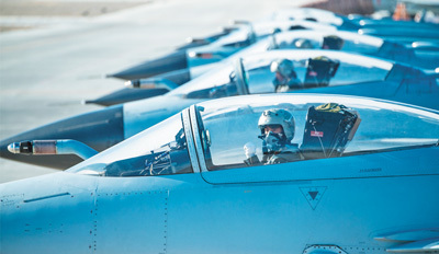 A fleet is ready for take-off. [Photo: people.com.cn]