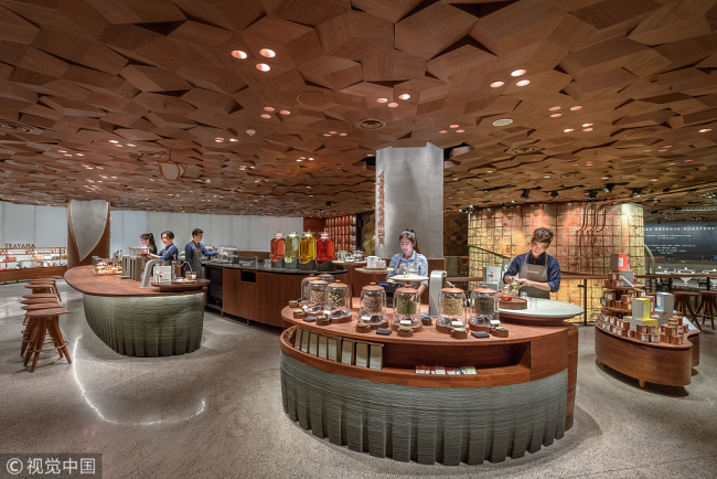 The world’s biggest Starbucks shop opens in China on December 6, 2017. [Photo: VCG]