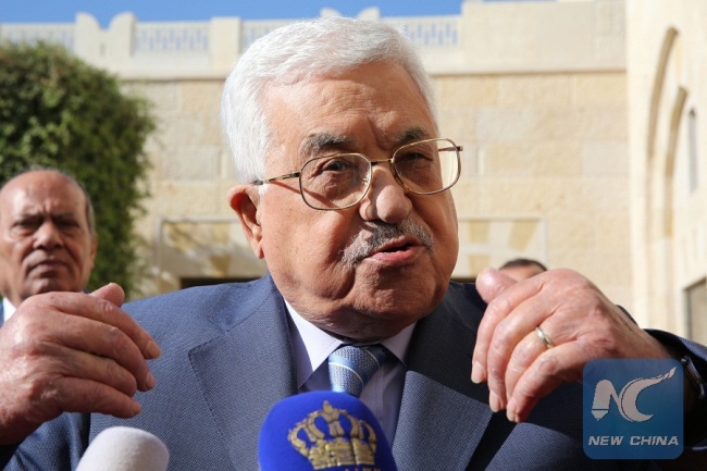 Palestinian President Abbas vows East Jerusalem as eternal Palestinian capital despite U.S. decision on recognizing Jerusalem as Israeli capital. [Photo: Xinhua / AFP]