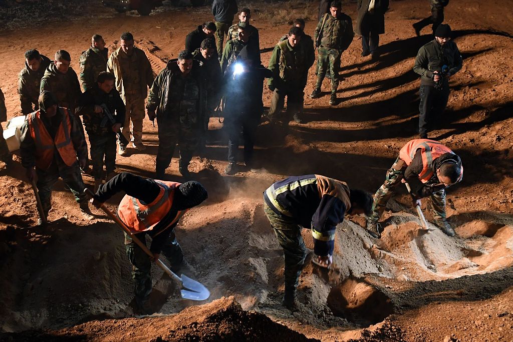 115 Bodies Unearthed From Mass Grave In Syria's Raqqa - China Plus