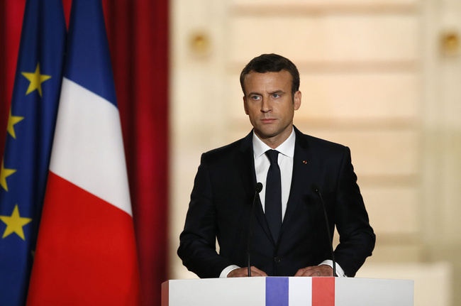 File photo of French President Emmanuel Macron. [Photo: Ap] 