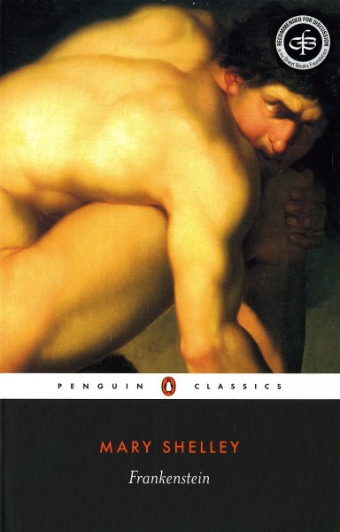 Written by British author Mary Shelley, Frankenstein is arguably the first science fiction book around the world.[Cover:Penguin]