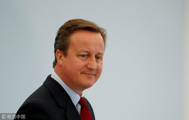 Former UK Prime Minister David Cameron. [File photo: VCG]