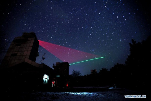 Photo taken on Nov. 26, 2016 shows a quantum communication ground station in Xinglong, north China's Hebei Province. [Photo: Xinhua/Jin Liwang]
