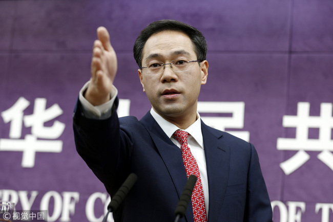 Gao Feng, spokesperson of China's Ministry of Commerce (MOC) [File Photo: VCG]