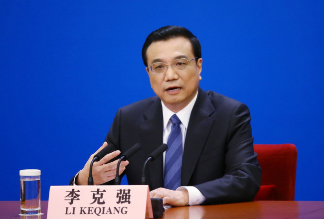 Chinese Premier Li Keqiang [File photo: Xinhua]