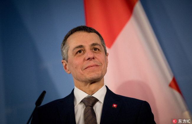 Swiss Federal Councillor and Foreign Minister Ignazio Cassis. [File Photo: IC]