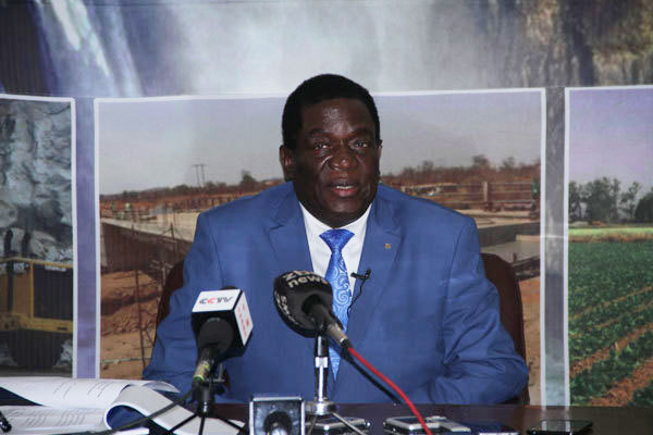 Zimbabwean President Emmerson Mnangagwa gives an interview to Chinese media based in Zimbabwe, March 31, 2018.  He is due to arrive in Beijing on April 2 for a 5-day visit to China. [Photo: China Plus/Gao Junya]