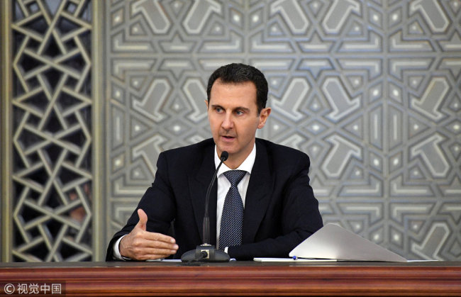 Syrian President Bashar al-Assad. [File Photo: VCG]