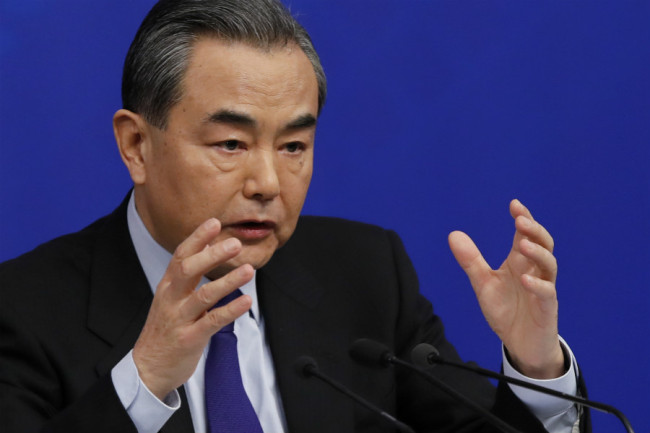 File photo of China's Foreign Minister Wang Yi. [Photo: AP]