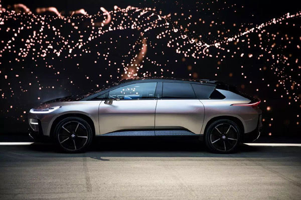 Faraday Future's electric car, the FF91, is unveiled in Las Vegas on January 4, 2017. [File photo: LeEco]