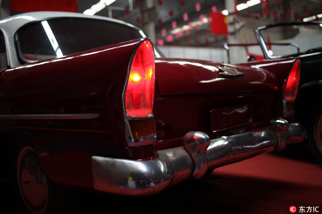 The rear of a Dongfeng CA71 at a museum in Beijing. [File Photo: IC]