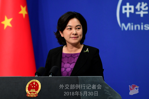 Foreign Ministry spokesperson Hua Chunying [Photo: fmprc.gov.cn]