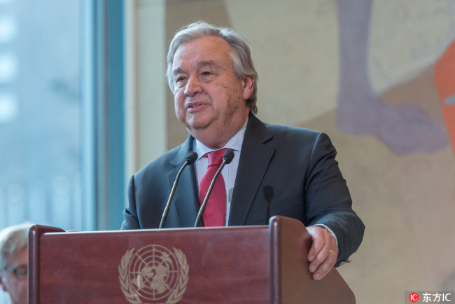 UN Secretary-General Antonio Guterres [File Photo: IC]