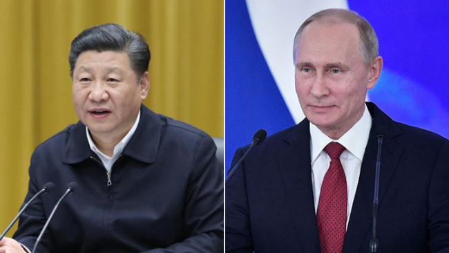 Chinese President Xi Jinping and his Russian counterpart Vladimir Putin [Photo: China Plus]