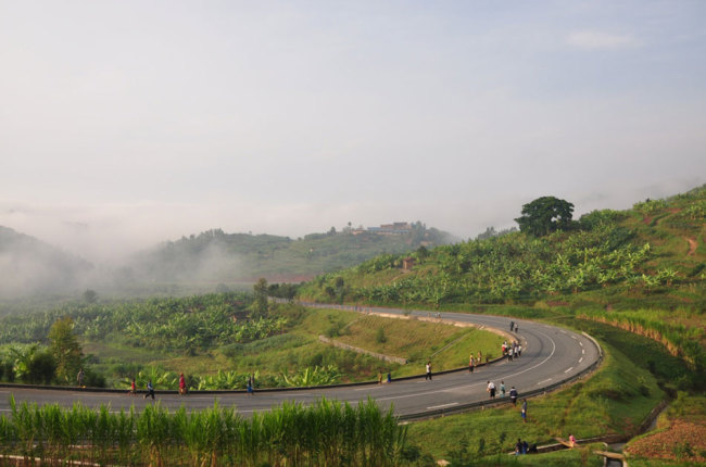The file photo shows a road build by China Road Bridge Cooperation in Rwanda.[Photo:Chinaplus]