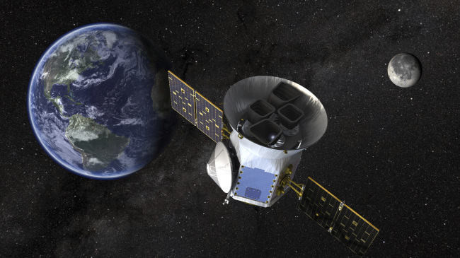 This image made available by NASA shows an illustration of the Transiting Exoplanet Survey Satellite (TESS). [Photo: NASA via AP]