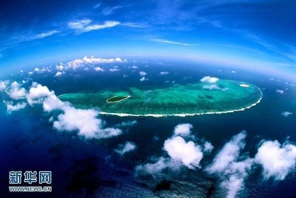 An araial photo of an island in South China sea [File photo: Xinhua]