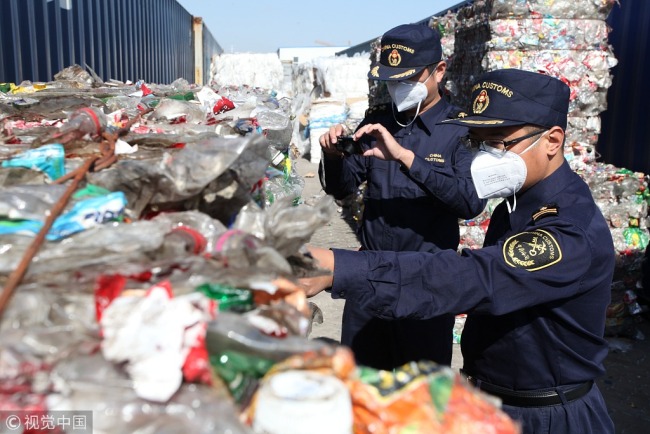 Solid waste imports [File photo: VCG]