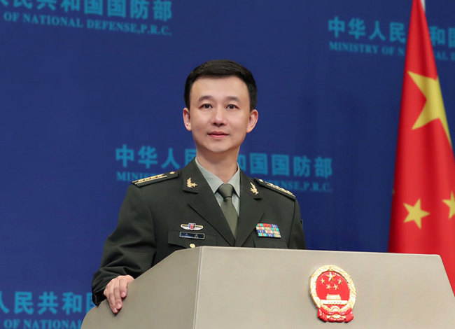 Defense Ministry spokesperson Wu Qian [File Photo: mod.gov.cn]