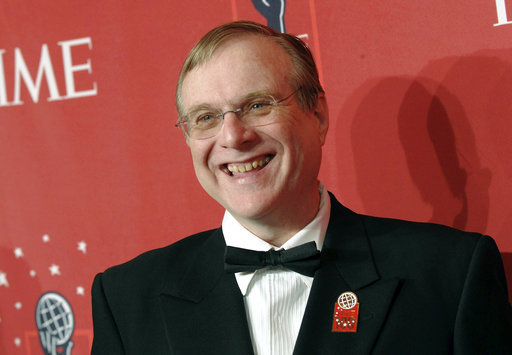 Vulcan Inc. Founder and Chairman Paul Allen attends Time's 100 Most Influential People in the World Gala in New York,Oct. 15, 2018.[File Photo:AP]
