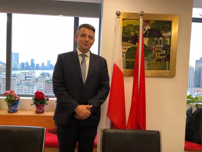 File photo of Tomasz Pisula, the President of the Board of Polish Investment and Trade Agency. [Photo: China Plus]