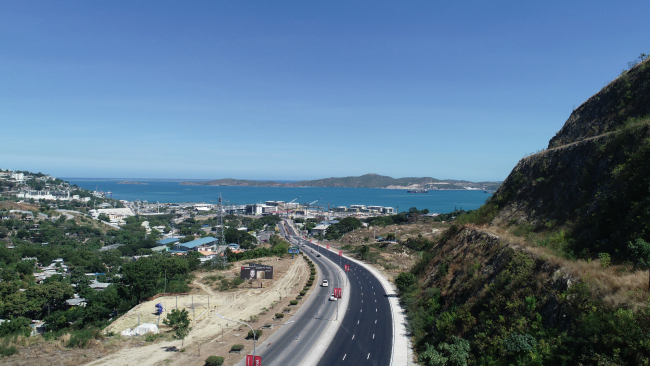 Airport Highway repaired by China Harbour in Port Moresby, Papua New Guinea [Photo: China Plus/ Sun Wensheng]