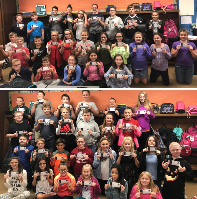 Students at Clinton Prairie Elementary School in Frankfort, Indiana, display their “boarding passes” for Mars. Their names are among the 2.4 million that will ride aboard NASA’s InSight lander, bound for the Red Planet in 2018.[Photo:mars.nasa.gov]