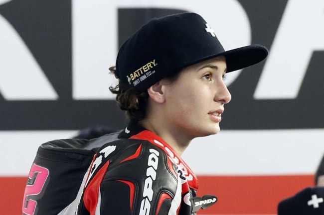 Ana Carrasco of Spain prepares to participate in an open practice for the Texas Moto3 race at the Circuit of the Americas Saturday, April 11, 2015, in Austin, Texas. [Photo: AP]