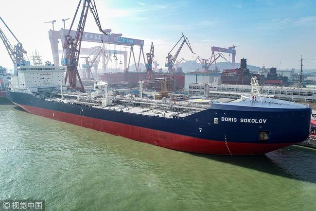 The LNG tanker Boris Sokolov on Tuesday, December 4, 2018 in Guangzhou. [Photo: VCG]