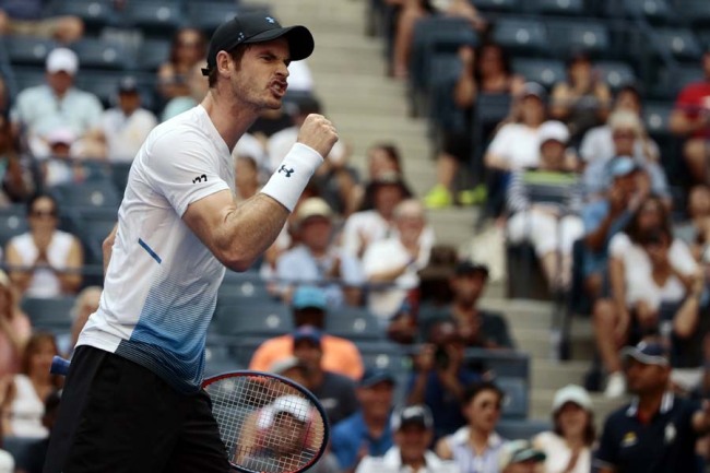 Andy Murray, of Great Britain, reacts during his match against Fernando Verdasco, of Spain, during the second round of the U.S. Open tennis tournament, Wednesday, Aug. 29, 2018, in New York. [Photo: AP]
