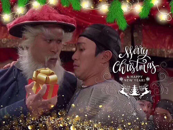 Chinese netizens share(分享 fēnxiǎng) pictures(图片 túpiàn) of Tsui and wish each other(彼此 bǐcǐ) a merry Christmas. [Photo:Weibo]