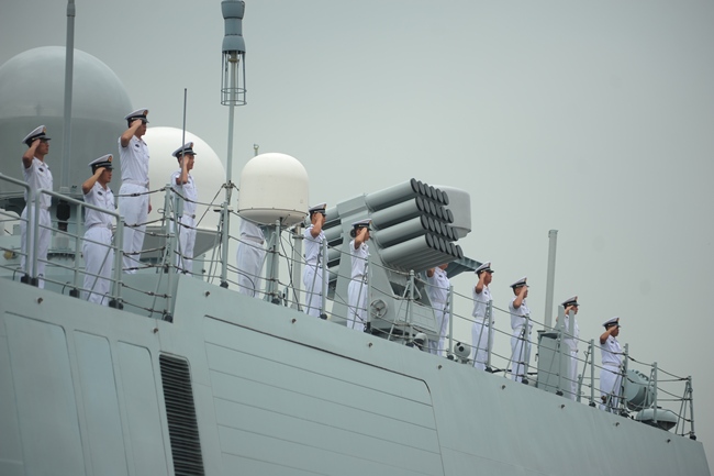 On July 10, 2015 the PLA Navy fleet finished its round-the-world tour back in Qingdao, Shandong Province. [File photo: IC]