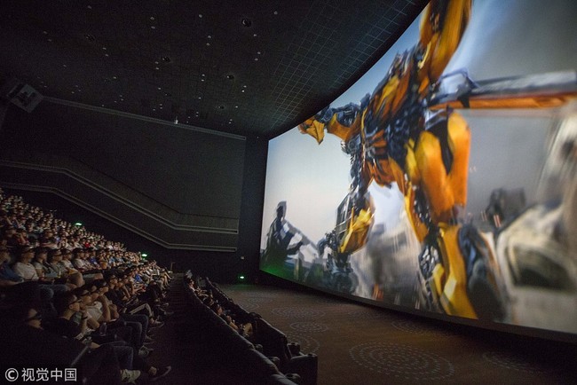 People enjoy a movie at a cinema in China. [Photo: File photo: VCG] 