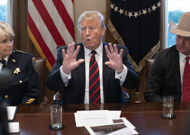 United States President Donald J. Trump participates in a roundtable discussion on border security and safe communities, January 11, 2019 at the White House in Washington, DC. [Photo: IC]