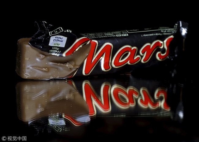 Mars bars are seen in this picture illustration taken February 23, 2016. [Photo: VCG]