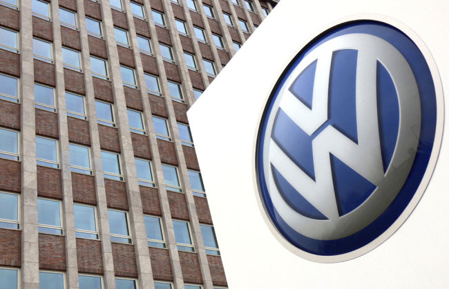 In this Friday, April 13, 2018 file photo, a Volkswagen logo is pictured in front of a company building in Wolfsburg, Germany. [Photo: IC]
