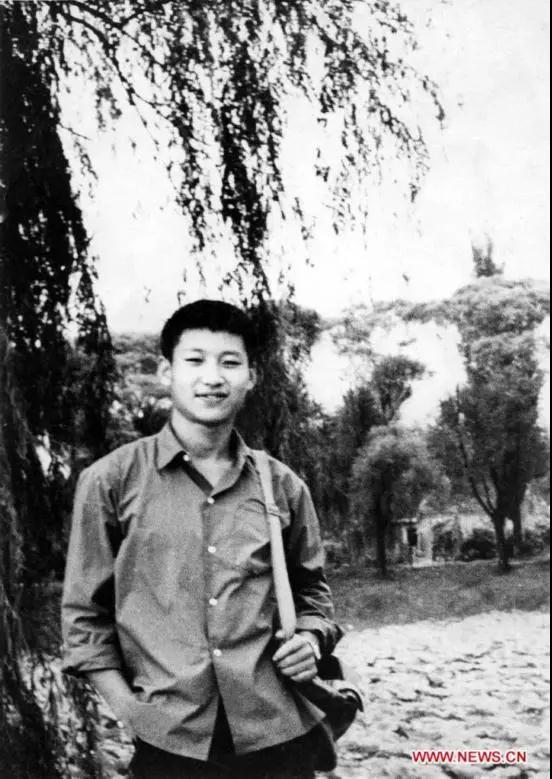 File photo of Xi Jinping in 1972. [Photo: Xinhua]