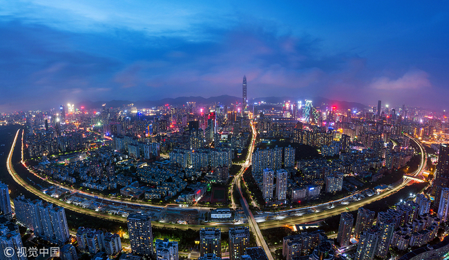 A bird's-eye view of Shenzhen. [Photo: VCG]