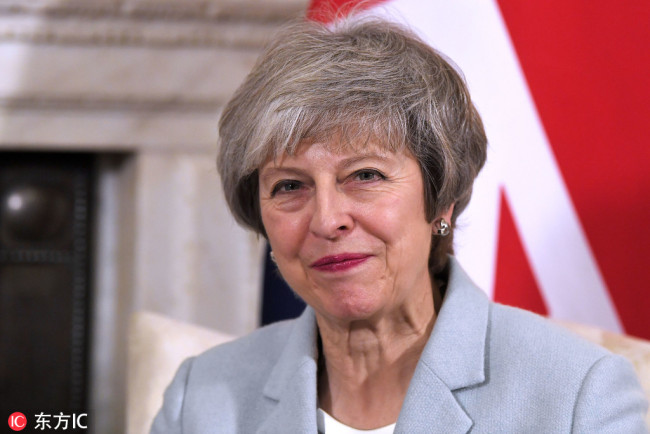 British Prime Minister Theresa May. [File Photo: IC]