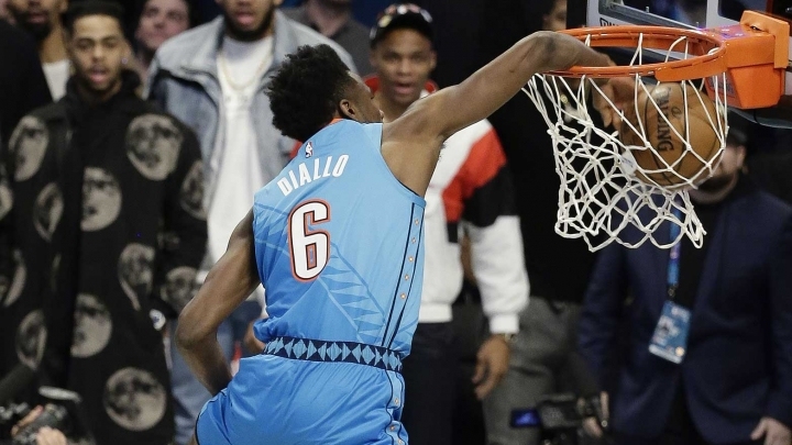 NBA Slam Dunk Contest 2019: Hamidou Diallo's soaring dunk over Shaquille  O'Neal steals the show 